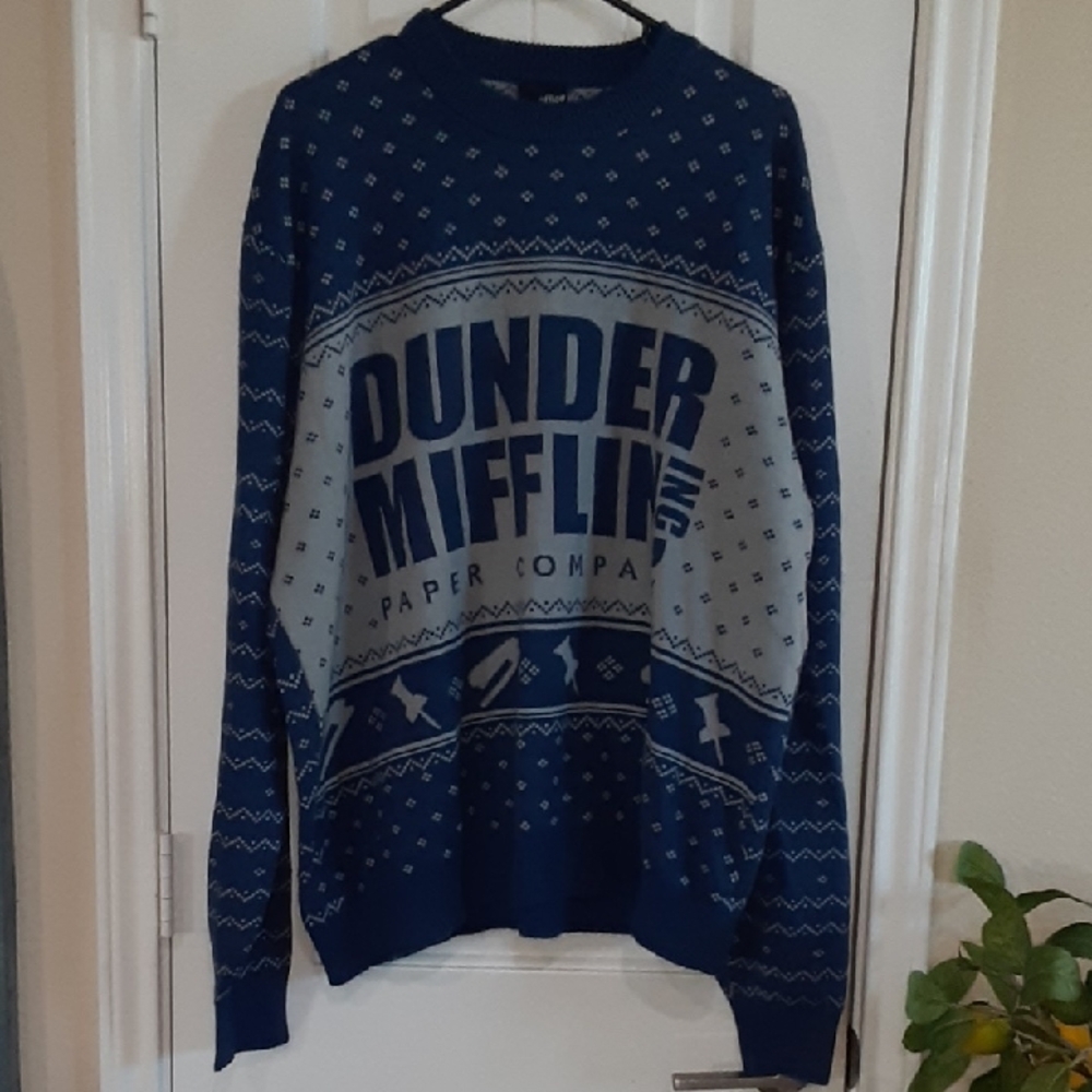 The Office Dunder Mifflin Ugly Christmas Sweater - Ripple Junction - Size 2X